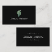 Visitekaartje van woestijncactus (Voorkant / Achterkant)