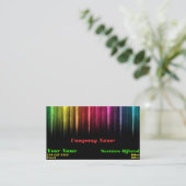 Visitekaartje van wolregenboogverlichting (Staand voorkant)