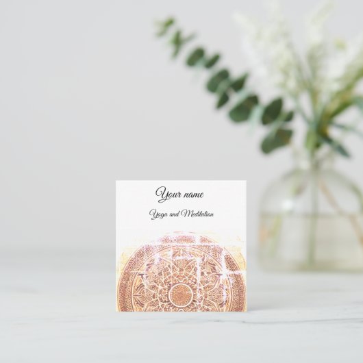 Visitekaartje van Yoga studio (Staand voorkant)