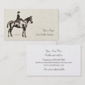 Visitekaartje van zadels en zadels (Voorkant / Achterkant)