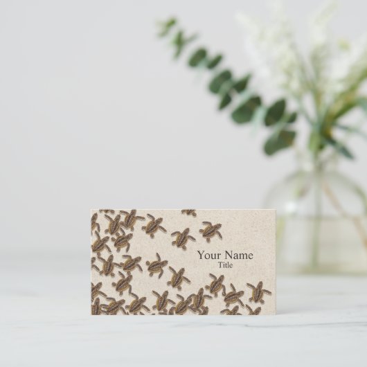 Visitekaartje van Zee van de schildpad (Staand voorkant)