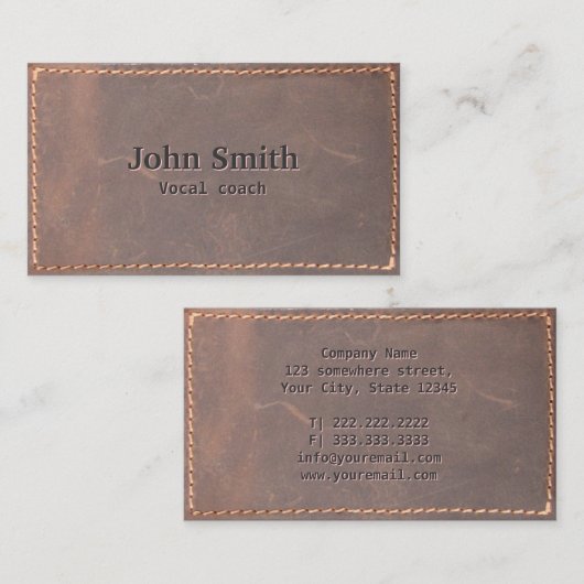  Visitekaartje van zeegleder (Voorkant / Achterkant)