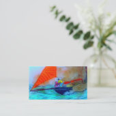 visitekaartje van zeilschoeners (Staand voorkant)