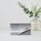 Visitekaartje van zilver (Staand voorkant)