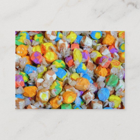 Visitekaartje van zoet Snoep (Voorkant)