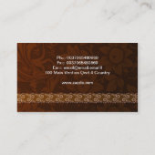 visitekaartje van zoete kers cupcake (Achterkant)