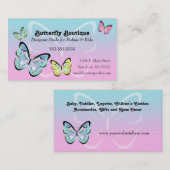 Visitekaartje van zoete pasteelboter (Voorkant / Achterkant)