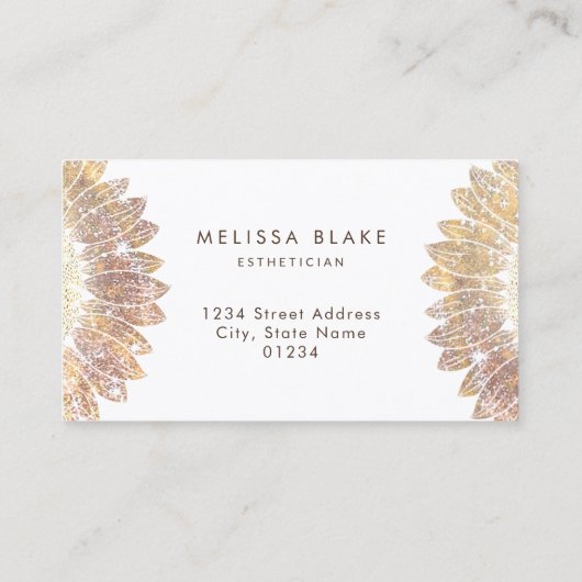 visitekaartje van zonnebloempitten (Achterkant)