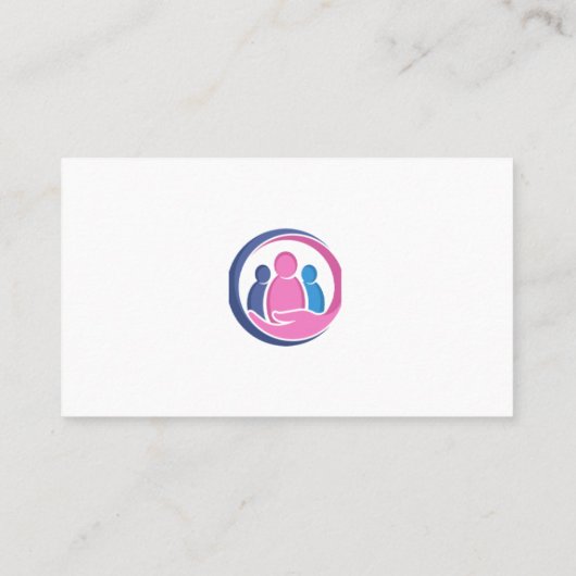 Visitekaartje van zorgverlenersservice (Achterkant)