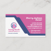 Visitekaartje van zorgverlenersservice (Voorkant)