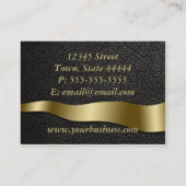 Visitekaartje van zwart kledij (Achterkant)