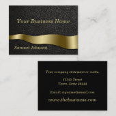 Visitekaartje van zwart kledij (Voorkant / Achterkant)