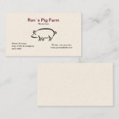Visitekaartje varkensBoerderij (Voorkant / Achterkant)