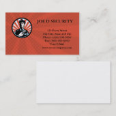 Visitekaartje veiligheidsagent politieman (Voorkant / Achterkant)