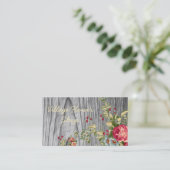 Visitekaartje ventilator met Rozen (Staand voorkant)