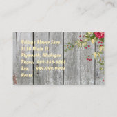 Visitekaartje ventilator met Rozen (Achterkant)