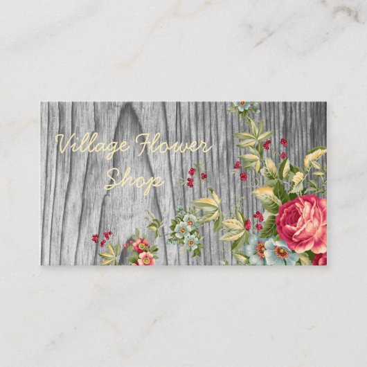 Visitekaartje ventilator met Rozen (Voorkant)