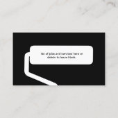 Visitekaartje verf (Achterkant)