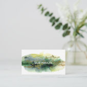 Visitekaartje Verf waterverf (Staand voorkant)