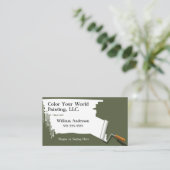 Visitekaartje verfcontractant (Staand voorkant)