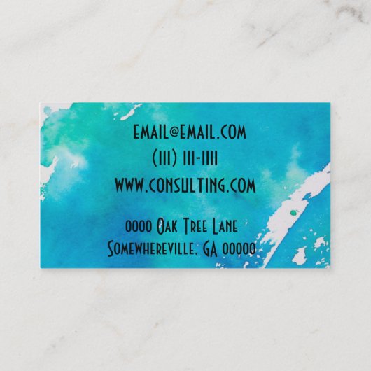 visitekaartje verfsplaat (Achterkant)