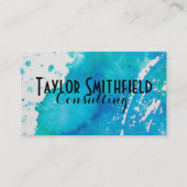 visitekaartje verfsplaat (Voorkant)