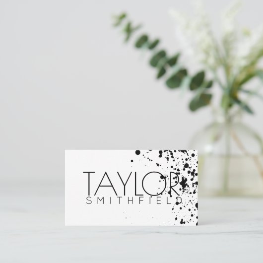 visitekaartje verfsplaat (Staand voorkant)