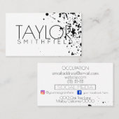 visitekaartje verfsplaat (Voorkant / Achterkant)