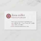 Visitekaartje Verkeer Mandala | Herfst (Achterkant)