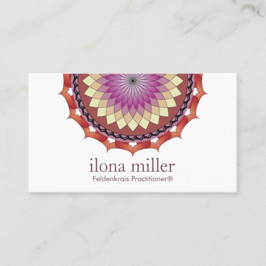 Visitekaartje Verkeer Mandala | Herfst (Voorkant)