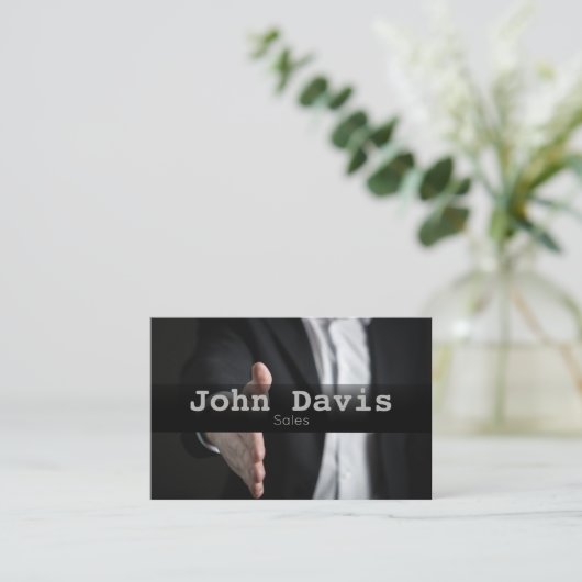 Visitekaartje verkoop (Staand voorkant)