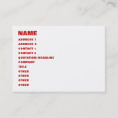 VISITEKAARTJE VERKOOP (Voorkant)