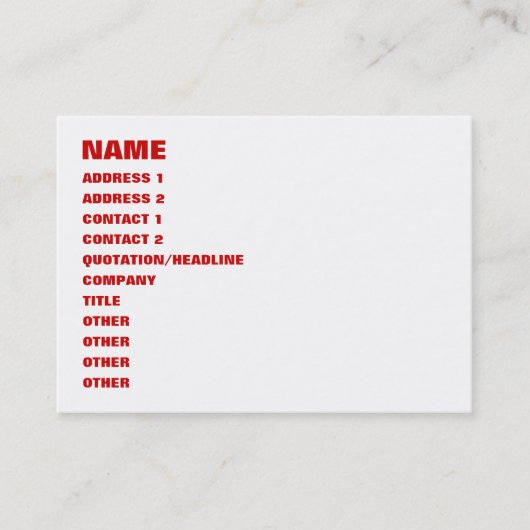 VISITEKAARTJE VERKOOP (Voorkant)