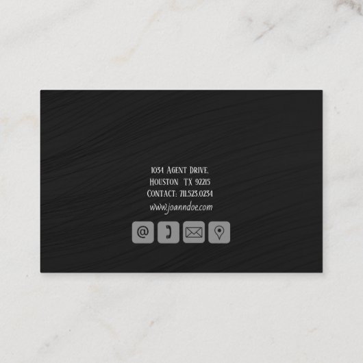 Visitekaartje verkoopagent (Achterkant)