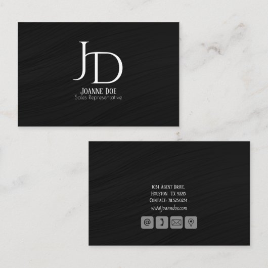 Visitekaartje verkoopagent (Voorkant / Achterkant)