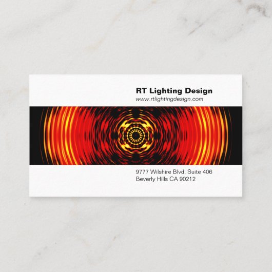 Visitekaartje Verlichtingsontwerper (Achterkant)