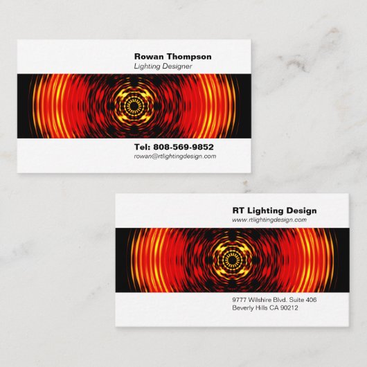 Visitekaartje Verlichtingsontwerper (Voorkant / Achterkant)