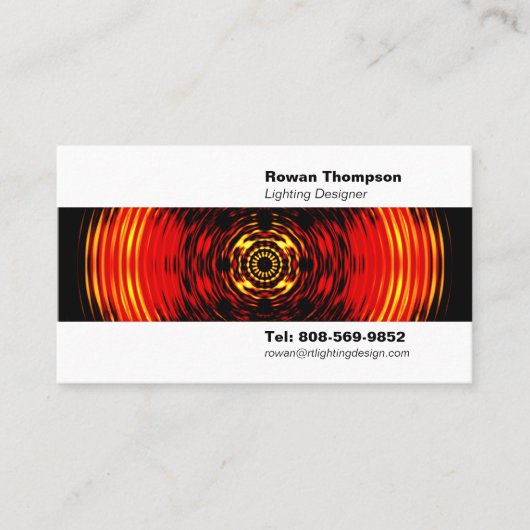 Visitekaartje Verlichtingsontwerper (Voorkant)