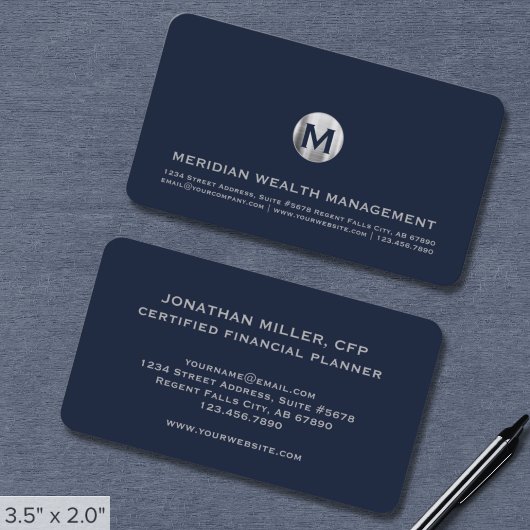 Visitekaartje vermogensbeheer voor financiële dien