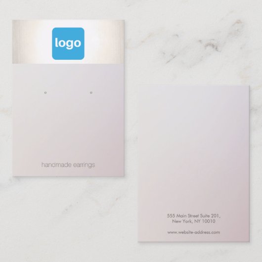 Visitekaartje Verouderde weergavehouder Logo toevo (Voorkant / Achterkant)