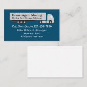 Visitekaartje Verplaatsen en opslaan (Voorkant / Achterkant)