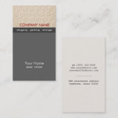 Visitekaartje Verplaatsend bedrijf (Voorkant / Achterkant)