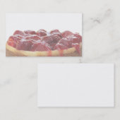 visitekaartje verse aardbeienkaas (Voorkant / Achterkant)