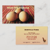 Visitekaartje verse eieren (Voorkant / Achterkant)