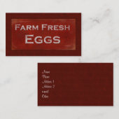 Visitekaartje verse eieren (Voorkant / Achterkant)
