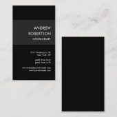 Visitekaartje Verticaal grafisch zwart grijs behee (Voorkant / Achterkant)