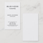 Visitekaartje Verticaal klassiek wit beheer (Voorkant / Achterkant)