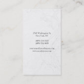 Visitekaartje Verticaal patroon zwart grijs monogr (Achterkant)