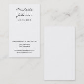 Visitekaartje Vertical Script Contemmodern Manager (Voorkant / Achterkant)