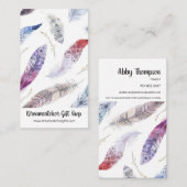 Visitekaartje Verticale Waterverf Ververen (Voorkant / Achterkant)